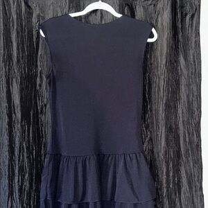 Divided Navy Blue Drop Waist Dress Medium